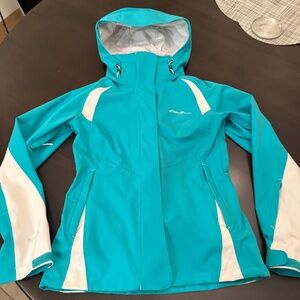 Eddie Bauer Powder Search 3-In-1 Ski/Snow Jacket - Emerald Blue/Green - XS